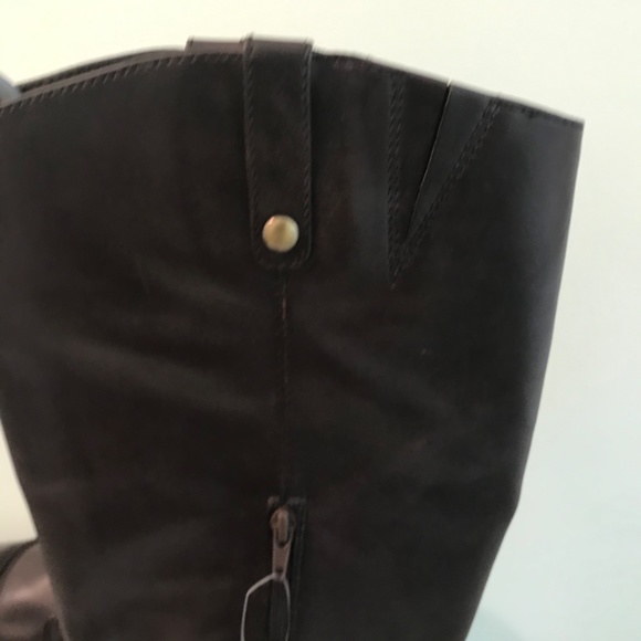 NWT INC leather brown high boots - Picture 4 of 9